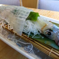対馬のどぐろとイカ活き造り 博多 魚蔵 都ホテル店 - 