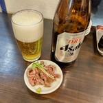 麺屋 承太郎 - 【2023.2.17(金)】瓶ビール(おつまみ付き)590円