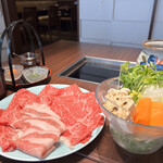 Shabushabu Shoutaian - 牛肉と千葉県産多古豚しゃぶしゃぶ御膳