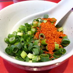 ラーメン二郎 - 待ってる間にカスタマイズ♪