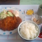 ラーメンとかちや - 料理写真:とんかつ定食750円