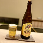 道人 - 先ずは、エビスビールで乾杯♫