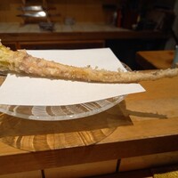 天ぷら もっこす - ◎ほうれん草の根っこ