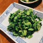 Shanhai Shao Tsu - 枝豆とちんげん菜_¥440