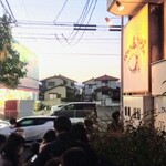 とんかつあさくら - オープン20分前の行列