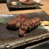 鉄板焼 円居 - 赤身肉のステーキ