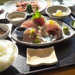 松輪 - 刺身五種盛り合わせ定食