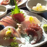 松輪 - 刺身五種盛り合わせ