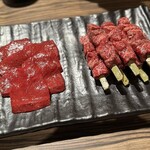 焼肉 ジャンボ はなれ - ハツ、ハラミ串