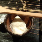 山元麺蔵 - 食後にサービスで頂いた杏仁豆腐