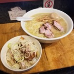 塩そば専門店 桑ばら - 試作の塩＋チャーマヨ丼