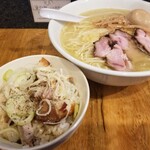 塩そば専門店 桑ばら - 試作の塩＋チャーマヨ丼