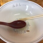 ラーメンの店みよし - 中華そば大盛800円