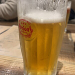 Innoshimanoonakiwaryouriyasan gusuku - オリオンビール（生）