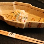 馳走 きむら - 柿と粟麩の白和え