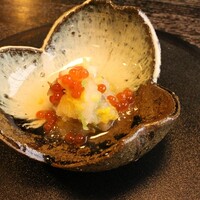 馳走 きむら - 酢の物は車海老とあわび茸