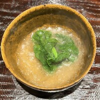 日本料理 研野 - 縮み菜の蕪あんかけ