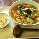中華小彩料理　たすく　 - 広東麺＋チャーハン