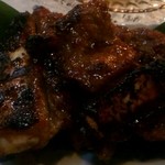 大阪豚カルビ 川ばた屋 - 再訪 名物の骨付きカルビ1.5人前