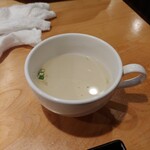 ステーキハウス磐梯 - カップスープ