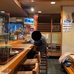 Sushidaitora - 店内（座席より右まわり）➡︎