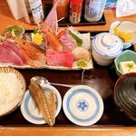 網元料理あさまる - お刺身御膳1875円
