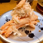 とやま鮨 - 新湊安吉の紅ズワイガニ　これは寿司ではなくカニ。