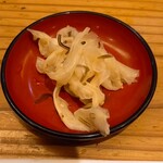 とやま鮨らーめん - ガリは昆布ガリ、これ最高。