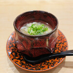 鮨 一二郎 - 握りの前のアテ⑤コラーゲンたっぷりの河豚の茶碗蒸し