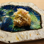 鮨 一二郎 - 柴山蟹をのせましょ♡濃いめの味付けでお酒が進みますよ(*ˊᵕˋ*)