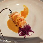 French Restaurant ensia - カナダ産オマール海老のロースト　　　　　　　　　　　→海老の下にあるリゾットが旨〜っ