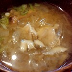 栄夏 - ランチの味噌汁
