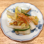 とんかつ 美濃屋 - お新香 50円