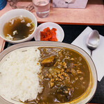 味の舘 - チャーシューカレー。