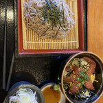 湯花楽 - マグロ丼セット850円
