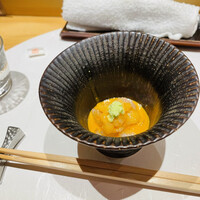 鮨 いし黒 - 白海老うにソース