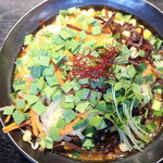 麺酒房 龍安 - 唐味噌野菜らーめん（大盛）