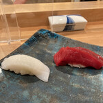 Sushi Nakahisa Hoshino - アオリイカ　マグロ
