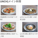 #NOCA inami Farm to Table - メニュー