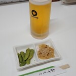 Nomiku I Dokoro Kichi - 乾杯生ビール・突き出し