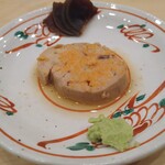 Sushi Yoneyama - あん肝＆スイカの奈良漬け
