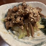 蕎麦處 笹屋 - つきだし 砂肝とセロリの中華あえ