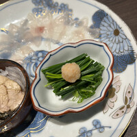 大阪とらふぐの会 PREMIUM - てっさの薬味