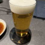 和牛焼肉わ - 生ビールで乾杯‼️