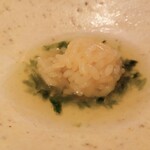 すし みむろ - 白魚食べた後にすし飯投入