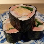 すし みむろ - アジの巻き寿司