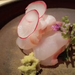 すし みむろ - ヒラメのお造り