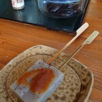 ロペ倶楽部 テラスレストラン - 八起庵の味噌田楽（サービス）