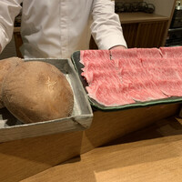 祇園 にし - 鹿児島牛のしゃぶしゃぶ
                    鹿児島牛と徳島県の椎茸