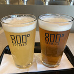 800° Degrees Craft Brew Stand - TDM1874ブルワリークヴェイクペールエール ラージ1400円、鎌倉ビール"星" ラージ1300円、これが映画チケットサービスでそれぞれレギュラーサイズの値段1000円、900円で飲めるのはオトク